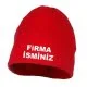 kırmızı polar bere Logolu
